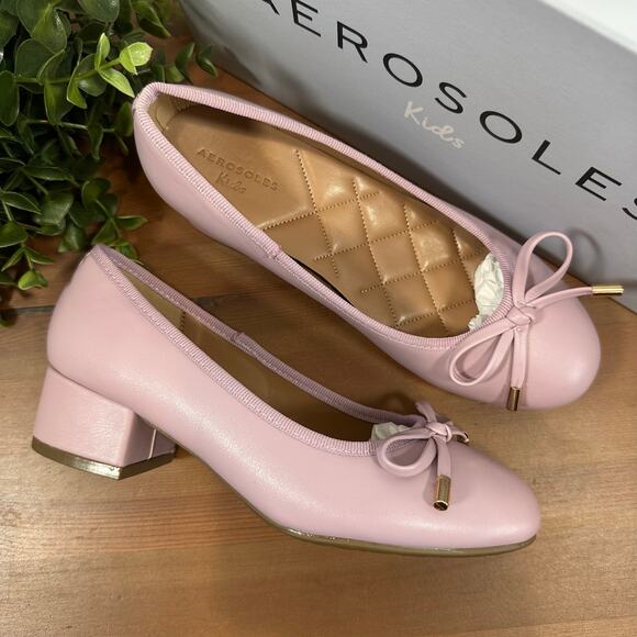 Aerosoles Girls Mia Light Purple Pump Size 2 - Picture 2 of 10